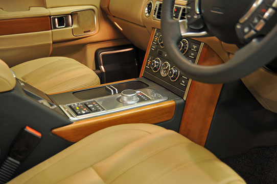 2012 Range Rover SUV Interior Closeup 2012 Range Rover SUV Interior Closeup